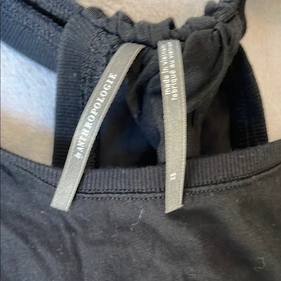 Anthropologie Black Tank Top with Racerback Style Design - Picture 2 of 5